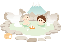 富士山麓の温泉